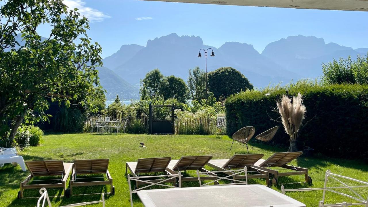 Le Chalet De La Plage Sevrier Bagian luar foto