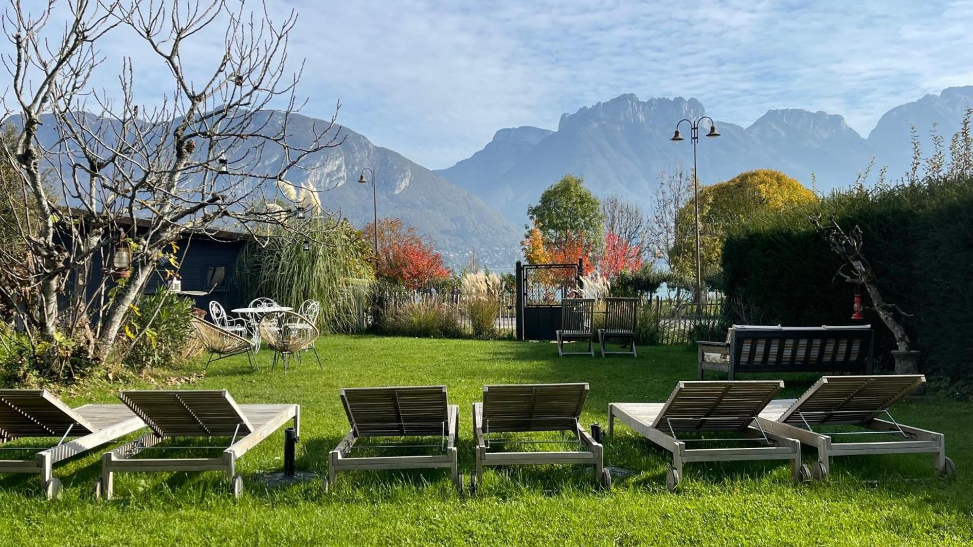 Le Chalet De La Plage Sevrier Bagian luar foto